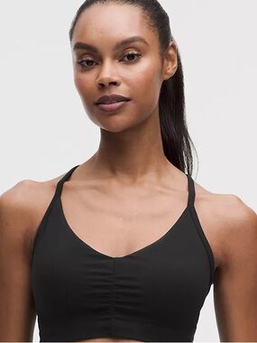 Lululemon Free to Be Bra – Strappy Back Sports Bra, around 6/8 Black Bralette